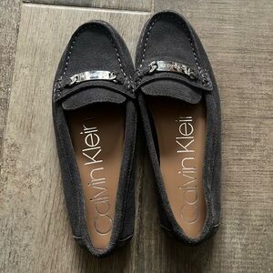 Calvin klein suede loafers